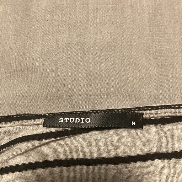 Studio Grey and Black Striped Long Sleeve Shirt - Picture 2 of 2